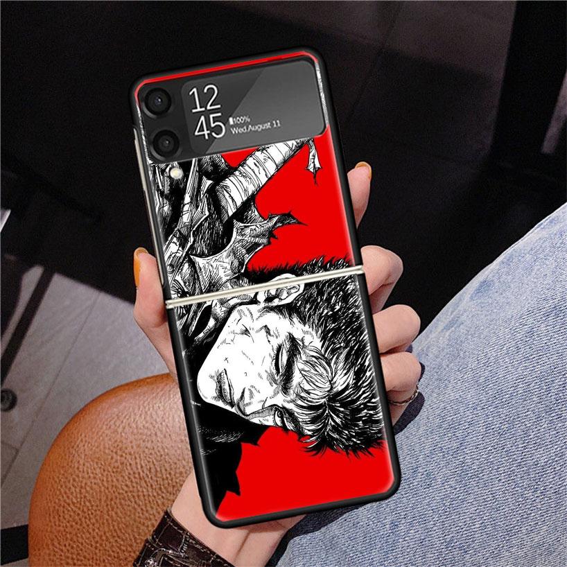 G-Guts B-Berserks Anime Phone Case For Samsung Z Flip 7 6 5 4 3 Galaxy ZFlip7 ZFlip6 ZFlip5 ZFlip4 ZFlip3 5G Print Cover
