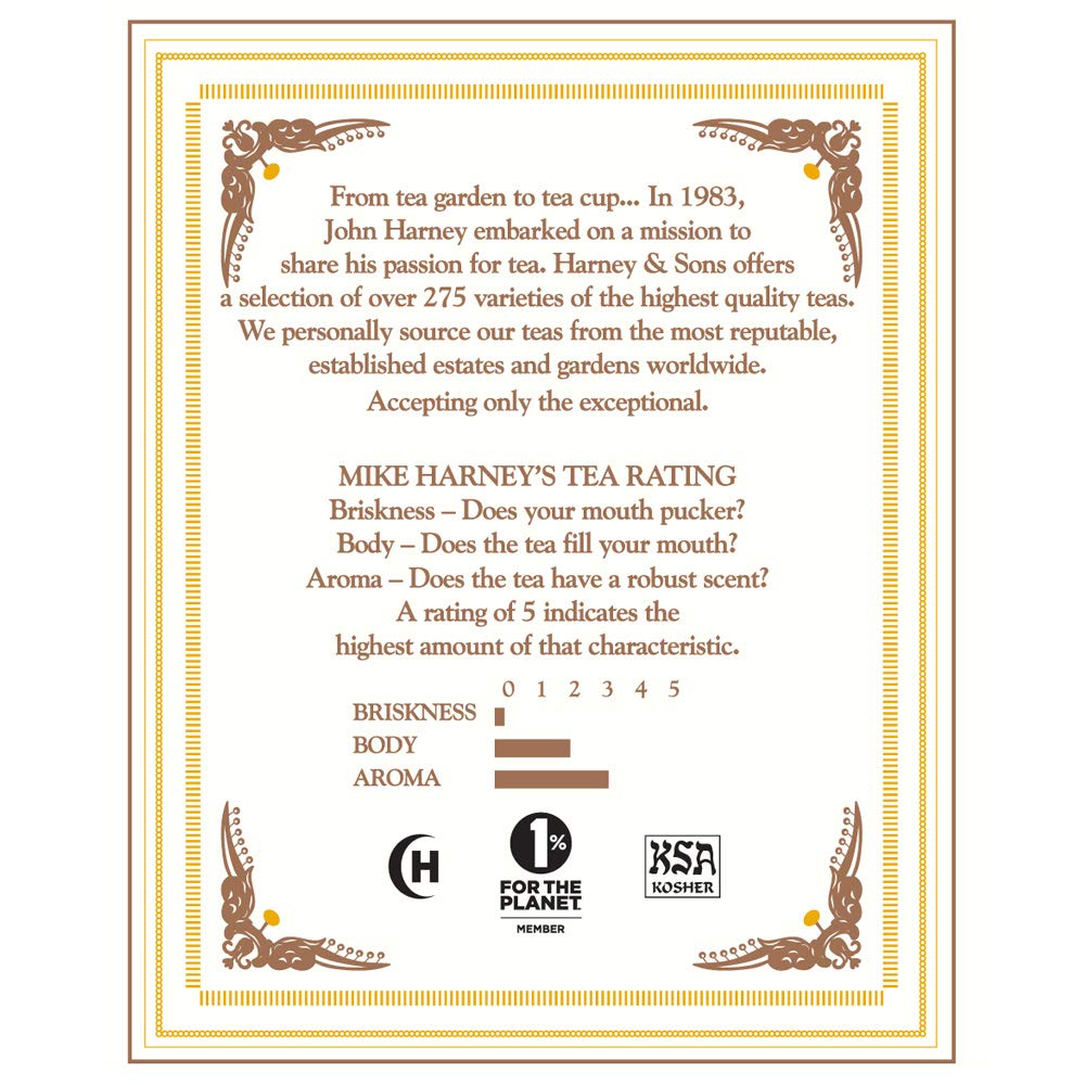 Harney Fine Camomille 20 oz & Fils, Thés, Tisanes, Sachets, 0.9 (26 grammes)