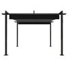 Pavilion with Extendable Roof 3x3 M Anthracite