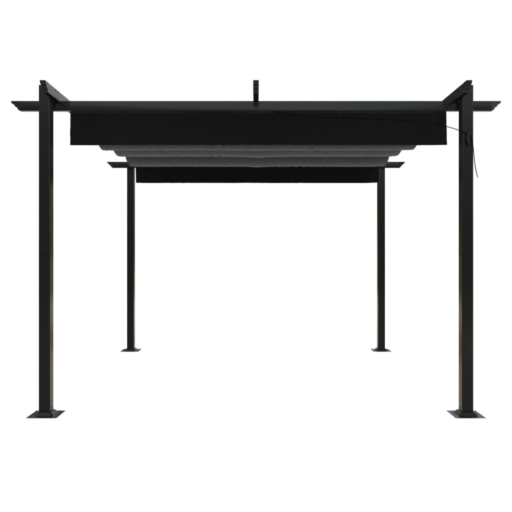 Pavilion with Extendable Roof 3x3 M Anthracite