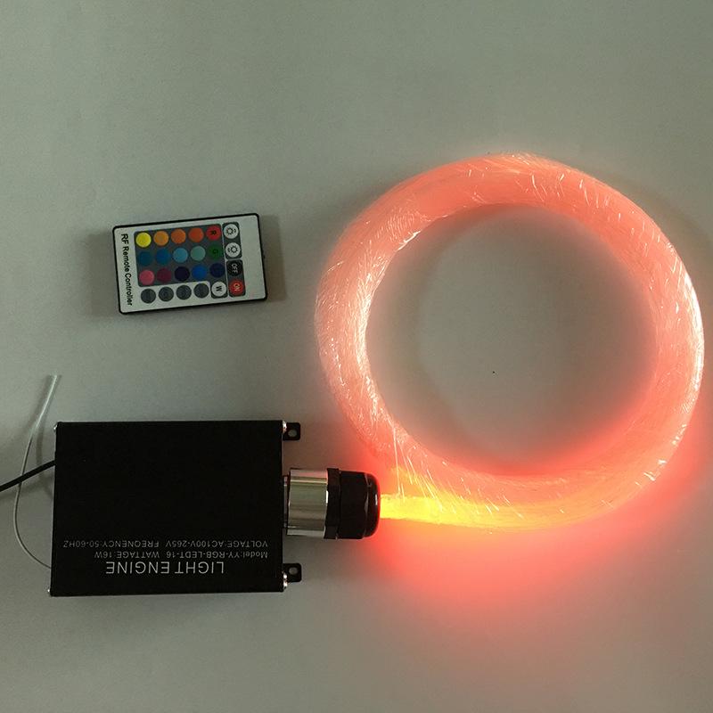 LED Fiber Optic Light Source with Remote Control: 16W, 25W, 45W, 75W, 90W, 120W, Seven-Color Options.