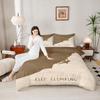 Artistic Keep Climbing Minimalist Art Yellow Duvet Cover Set, Fluffy Duvet Cover for Cozy Nights, Snug Bedding Set for All Seasons