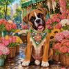 Dog Special Shaped 5D DIY Partial Drill Diamonds Dots Gem Art Kits for Adults DIY Gift Home Decor Diamond Dots Paintings 30x30cm