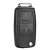 jingyuqin  2/3/4 B Folding Car Remote Key Shell Case Fob For VW Passat Polo Golf Touran Bora Ibiza Leon Octavia Fabia