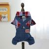 PETCIRCLE Pet Circle Dog Quad Pet Clothing Clothing Corduroy Good Friends Overalls Collection