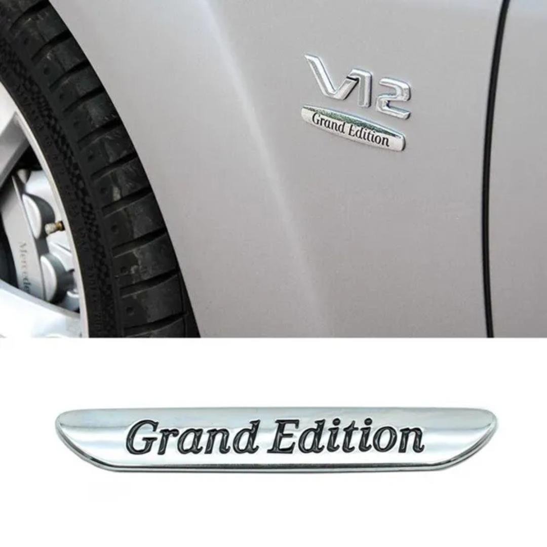 

2 шт. автомобильные 3D металлические наклейки и наклейки Grand Edition для Merc/edes Be/nz S350L S450L S500, наклейки на задний багажник автомобиля, эмблема, значок