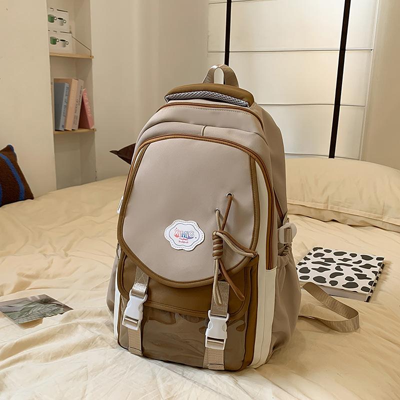 Schoolbag Little Star Female Dopamine Girl College Wind Backpack Large Capacity Student Casual Backpack