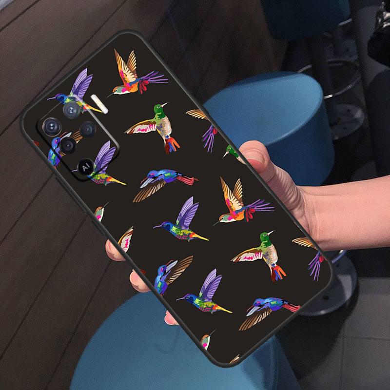Hummingbird Case For Oppo A5 Pro A17 A57 A77 A60 A80 A40 A18 A38 A58 A78 A98 A96 A76 A16 A94 A74 A54 A15