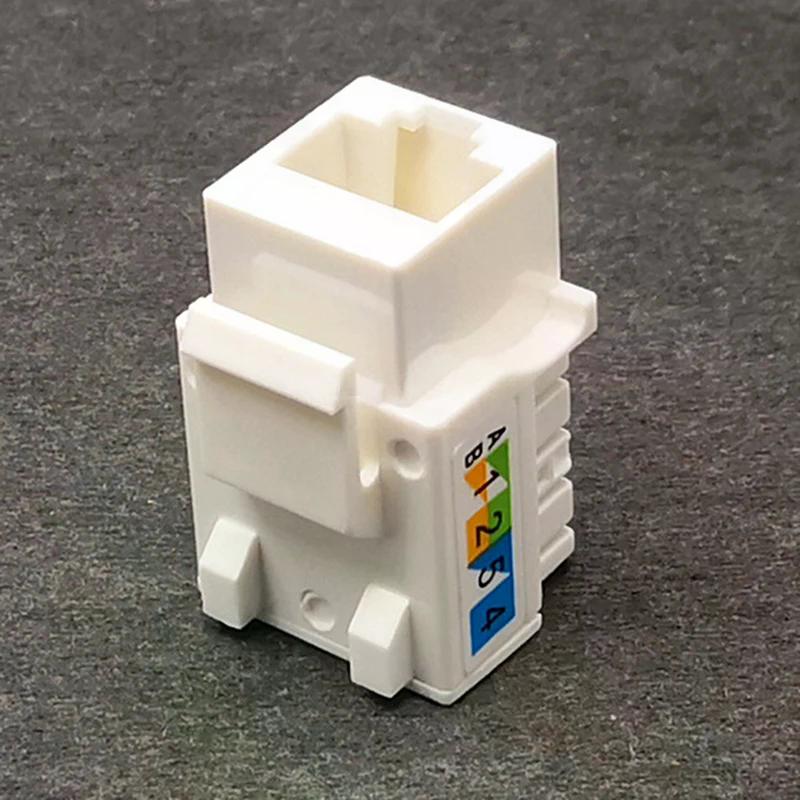 5 Stuks CAT6 RJ45 110 Punch Down Keystone Computer Module Netwerk Ethernet Jack