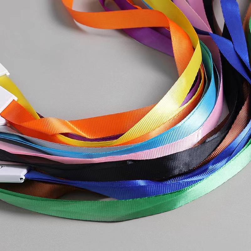 50pcs ID Card Holder Lanyard Badge Holder Name Identification Sleeve Dual Clear Business Exhibit Office school strap Neck Hang
