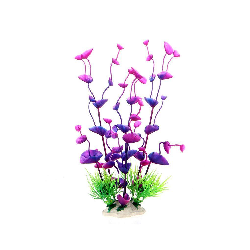 Künstliches Aquarium Fischtank Grüne Plastikpflanze Dekoration Ornament Blume