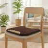 Non-slip Base Summer Wooden Beads Seat Cushion Breathable Seat Cover  Office Chair
