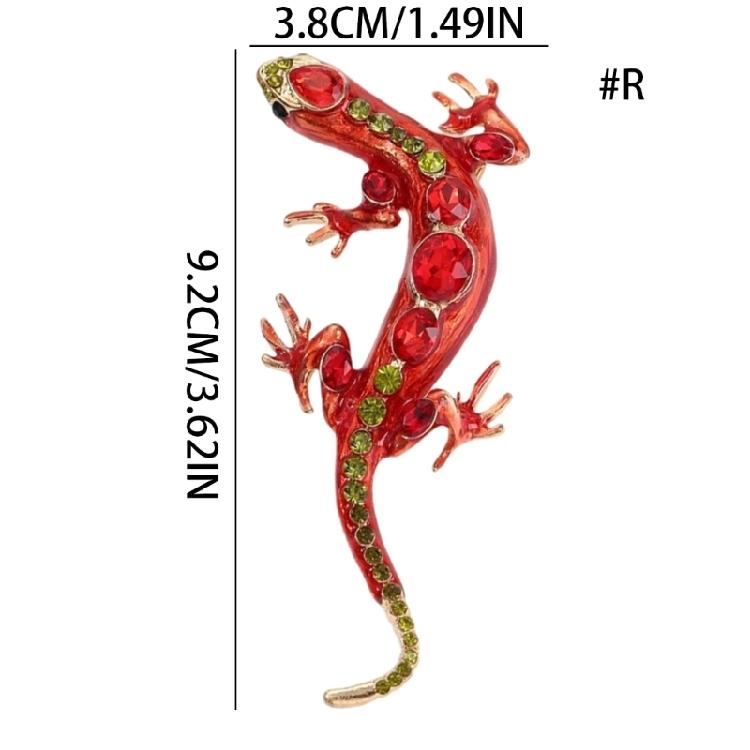 Antique Style Lizard Brooch Unique Alloy Reptile Design Fashion Accessory For Coat Bag Decoration Birthday Present