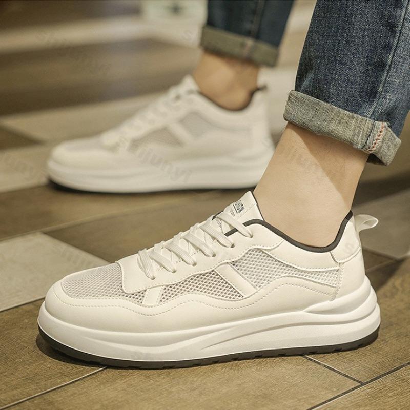 Men's Shoes Fashion Casual Sneakers 2025 Summer Mesh Breathable Running Shoe Tenis Training Shoes Men Lace Up Vulcanize Shoes