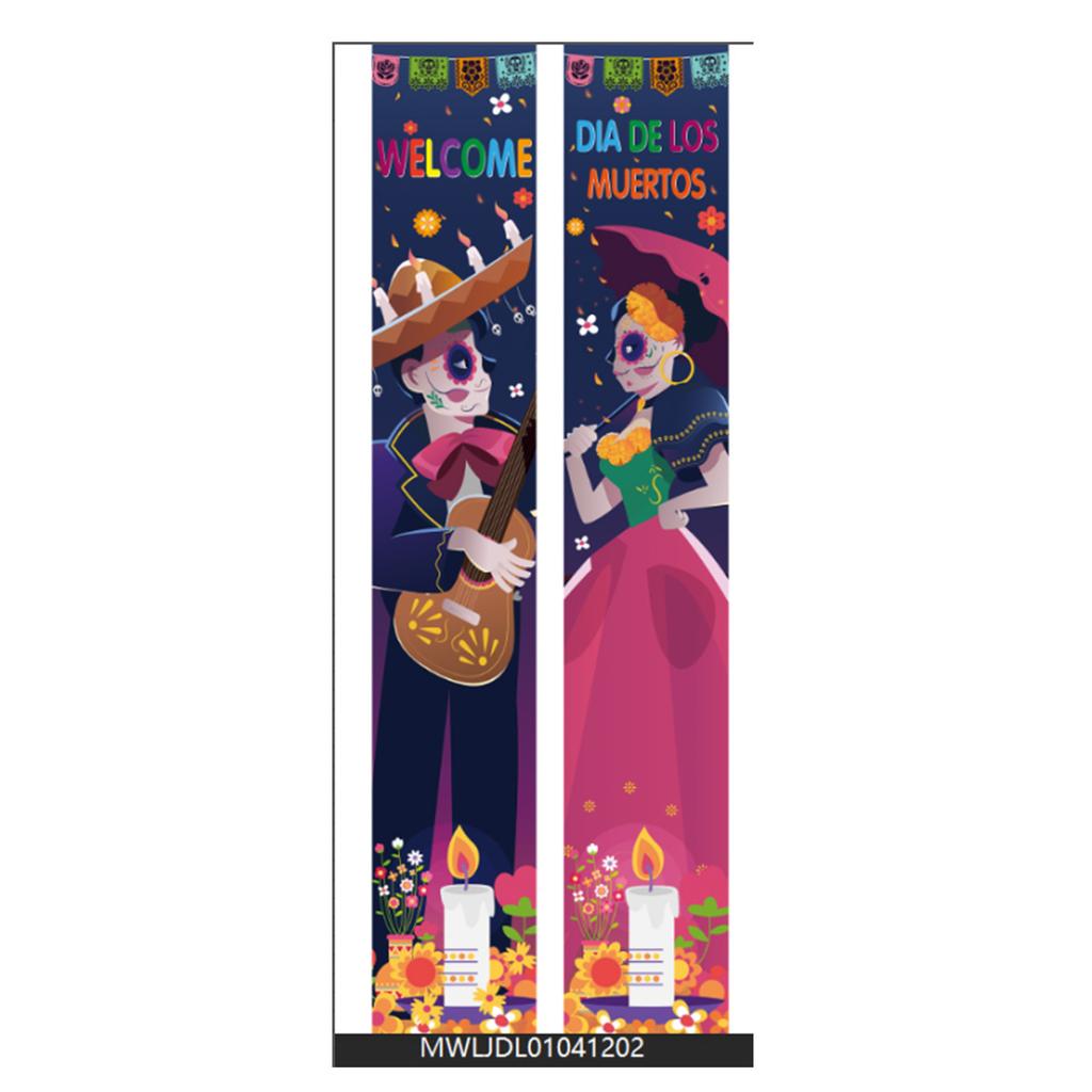 Mexikanischer Tag der Toten Spruchpaar Festivalatmosphäre Szenenarrangement Party Party Türbanner