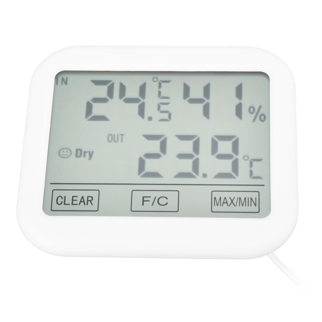 Thermometer Hygrometer Touch Screen Temperature Humidity Gauge for Home Office