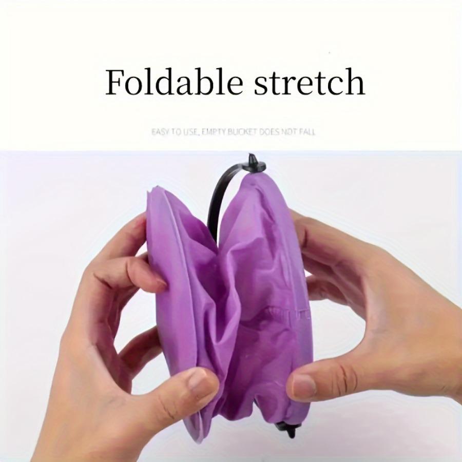 Zusammenklappbarer Strandeimer mit Griff, Kunstbedarf Waschbecher Stifthalter PVC Farbeimer Aquarelleimer