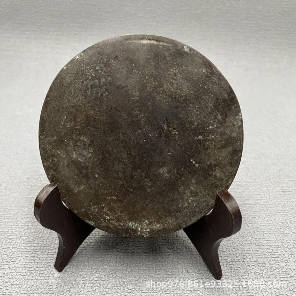 Antiker Bronzespiegel: Ming, Qing, Frühling & Herbst, Zeit der Streitenden Reiche Inschrift - Vintage Wohnzimmer Ornament