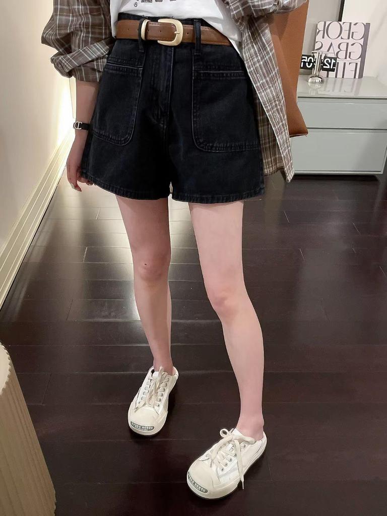 2023 New Women's High-Waist Denim Hot Pants: Summer Petite Fit