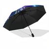 1pc Floral Mandala Design Automatic Folding Umbrella Durable Iron Frame,All Seasons Home Travel Outdoor Multifunctional Umbrella yy251115121