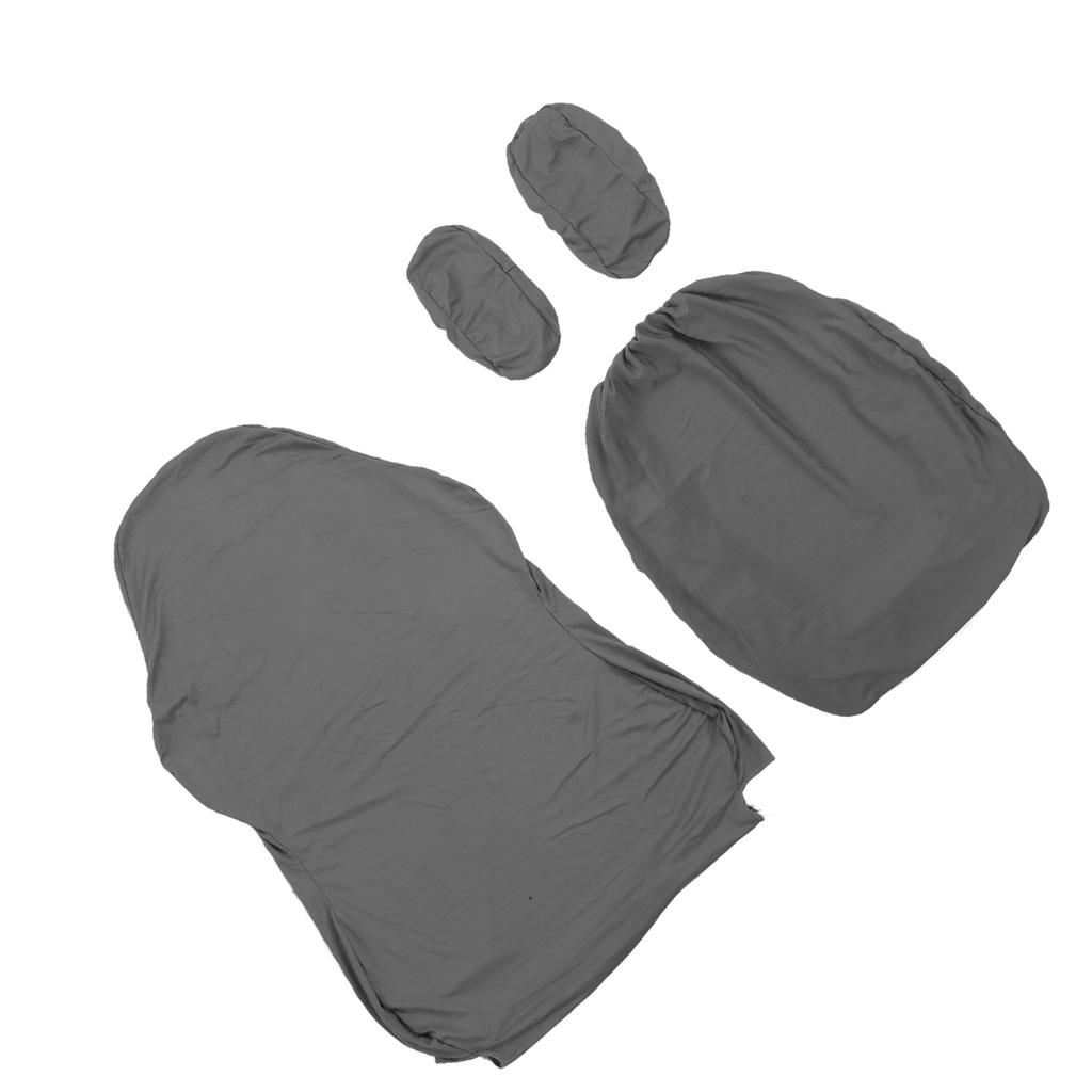 Gaming Chair Cover Pure Color Breathable Polyester High Resilience Office Chair Slipcover with Armrest Cover for Home
