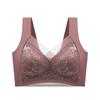884 Lace Seamless Push-Up Bra for Women - Wirefree, Anti-Sag, Plus Size, Breathable, Thin Vest Design