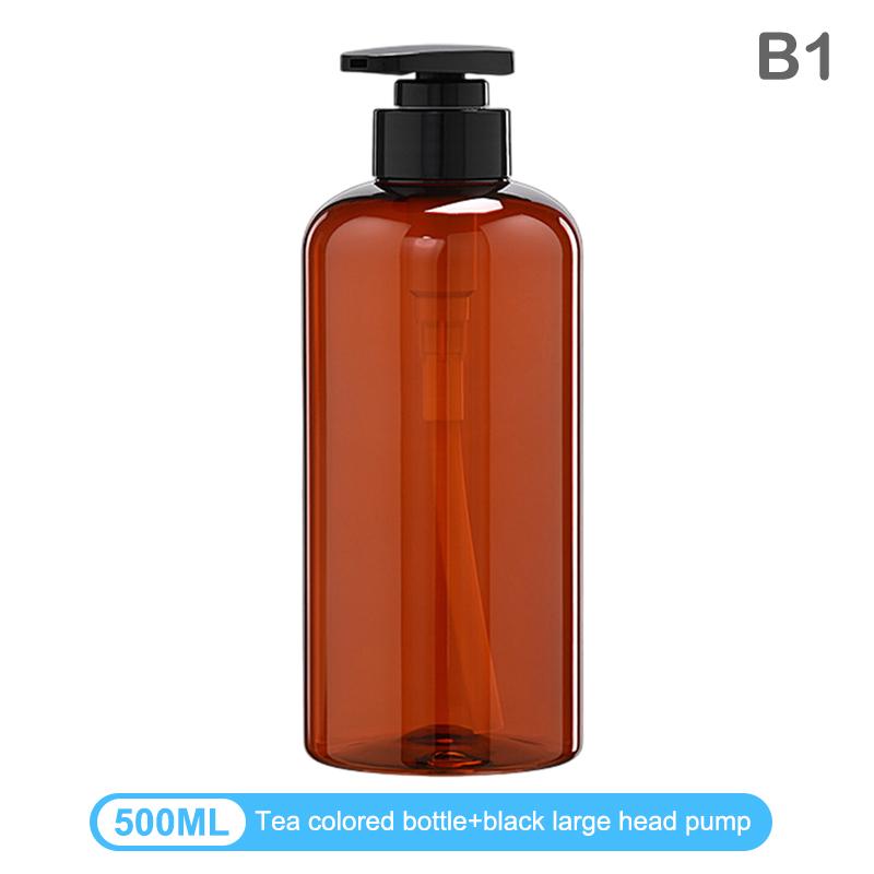 1Pcs Refillable Empty Shampoo Conditioner Body Wash Dispenser 300/500Ml Container Bathroom Soap Bottle Shower Pump Liquid Soap