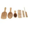 6pcs Hair Brush Comb Set Phyllostachys Pubescens Environmentally Friendly Ergonomic Detangling Hair Brush Comb Set