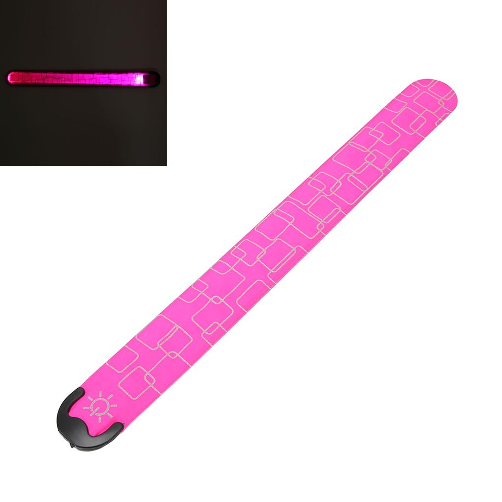 LED Safety Wristband Lights USB Charging 3 Level Adjustable Bracelets for Outdoor Night Running
