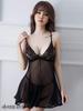 Sexy Rigid M Size [Vivid Style] Lingerie, Babydoll, Mesh, Lace, Basic, Sheer, Beautiful, Women's, Black,