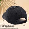 Baseball Cap Trendy Old Denim Peaked Trucker Hat