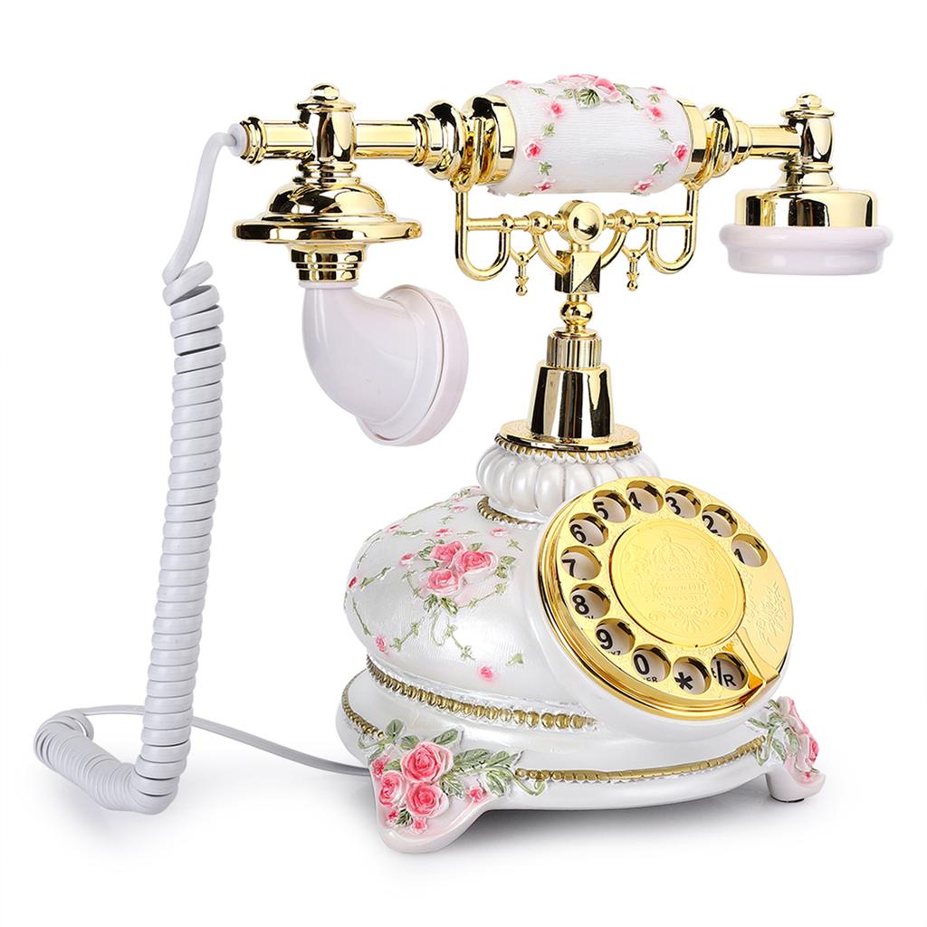 Rotating Disk Antique Telephones Phone Retro Country Style Vintage Handset Landline Phone