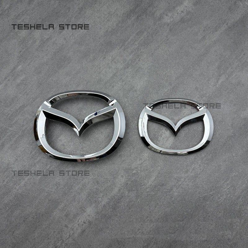 Silver Car Front Grille Emblem Badge ABS Auto Exterior Logo Decoration For MAZDA CX-30 Front Grille Rear Trunk Emblem Logo Badge h5