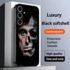 Carcasă Telefon Model Cool Tony Montana Pentru Samsung Galaxy S25 S24 S23 S22 S21 S20 Plus Ultra Note20 Negru Moale