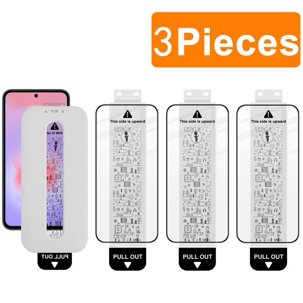 For Samsung Galaxy A37 5G Glass IMAK Dust-free Cabin Full-screen Tempered Glass Film Supports Fingerprint Unlock
