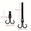 2pcs 360° Rotating Stroller Hooks Heavy-Duty Cart Bike Hanger Multipurpose Travel Organizer for Baby Pram & Shopping Bags