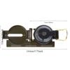 Army Green Lens Compass American Military Multifunction Mini Camping Climbing Outdoor Campass Tool