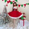 Japanese Santa Claus Red Sexy Butterfly Tub Top Dress Christmas Dress Women's Christmas Dress Foreign Trade