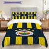 Set di tre pezzi Fenerbahe Heritage Pride (1 * copripiumino + 2 * federa, senza nucleo) Regalo di Natale e compleanno 2D Piatto Morbido e confortevole