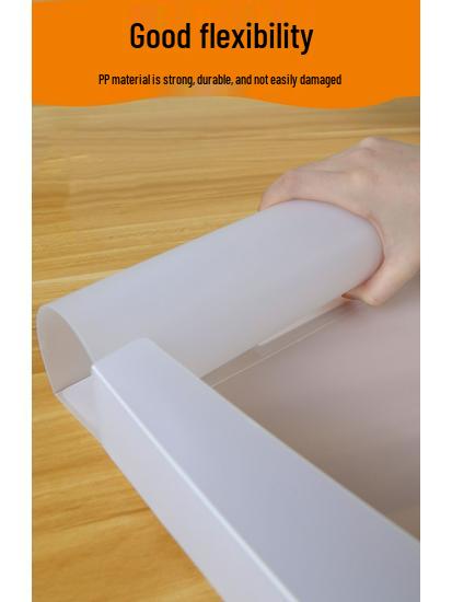 Set of 10 A4 Transparent Plastic File Storage Boxes, 55mm Thick, for Home or Office Use
