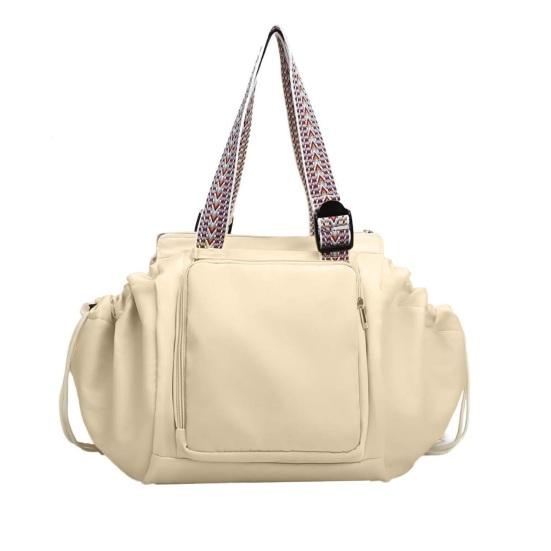 Многофункциональная дорожная сумка-органайзер для женщин 4-в-1, большая сумка-тоут, рюкзак с 15 карманами, портативная сумка через плечо для путешествий, пляжа бежевый