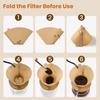 Cone Coffee Filter Paper, 100 Pcs Disposable Unbleached Natural Coffee Filters For Drip and Pour Over Coffee Maker