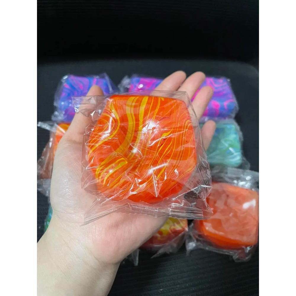Squishy Ice Cube Maltose Fidgets S Soft Mochi Anti Stress Squeeze Transparent Square Decompression Gifts For Friend Adult