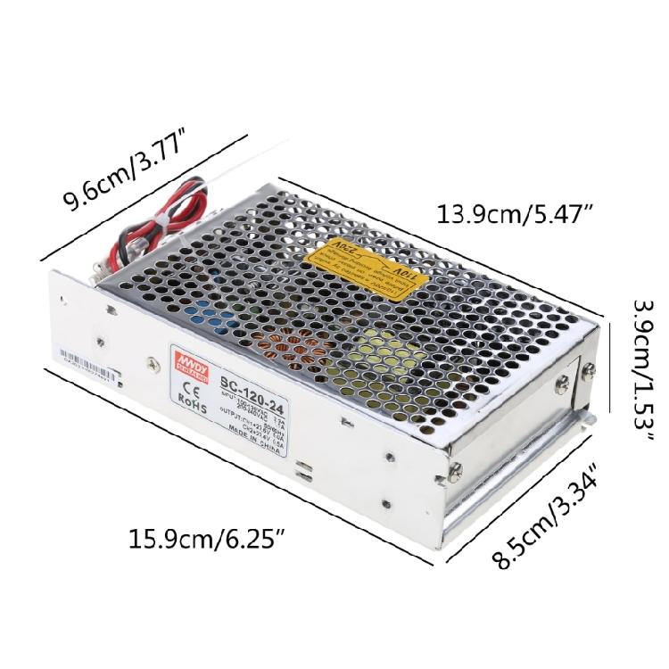 SC-120W-24V UPS Charging Function Industrial Switching Power Supply 120W 24V 5A