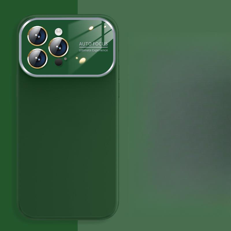 Liquid Silicone Large Window, Suitable for Iphone16 Full Lens Phone Case, IPhone 15 Matte Phone Case, 12 Soft