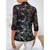 Women's Blazer Autumn Lace Patch Single Breasted Flap Detail Y2k Coat Work Office Female Fashion Elegant Daily Jacket
