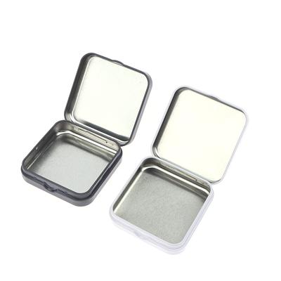 Mini Metal Teneke Kutu Kare Menteşeli Kapaklı Saklama Kutusu Küçük Kit Kutusu Takı Madeni Para Şeker Prezervatif Düzenleyici Taşınabilir Kutu