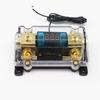 100A 2-Way Car AGU Audio Fuses Holder Distribution Block w/ Voltage LED Display