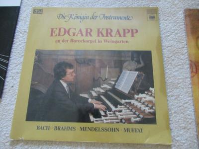 LP Record EDGAR KRAPP  Edgar Krapp an Der Barockorgel In W 207484425 Digital Recordi 1986 Germany Classical Used