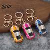 Gift for Car Enthusiasts Sports Keychain with Sparkling Rhinestones Durable Zinc Alloy Key Accessory Stylish Pendant Decorative Compact Ring